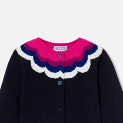 Cardigan bébé fille - marine/multicolore