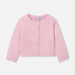 Cardigan bébé fille - rose chine