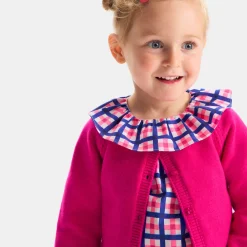 Cardigan bébé fille - rose couture