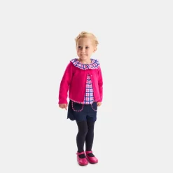 Cardigan bébé fille - rose couture