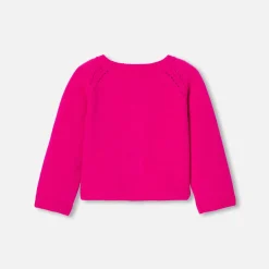 Cardigan bébé fille - rose couture