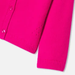 Cardigan bébé fille - rose couture