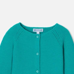 Cardigan bébé fille - vert emeraude