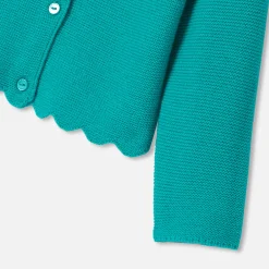 Cardigan bébé fille - vert emeraude