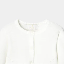 Cardigan bébé fille cérémonie - blanc jacadi