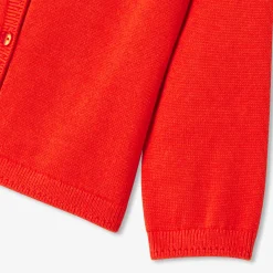 Cardigan bébé fille en jersey - tangerine