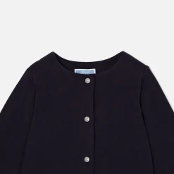 Cardigan bébé fille en molleton - marine jacadi