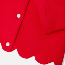 Cardigan bébé fille en molleton - rouge jacadi