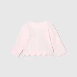 Cardigan bébé fille en molleton - rose poudre jacadi