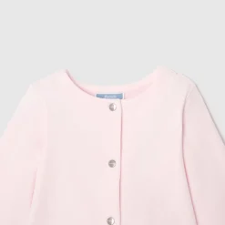 Cardigan bébé fille en molleton - rose poudre jacadi