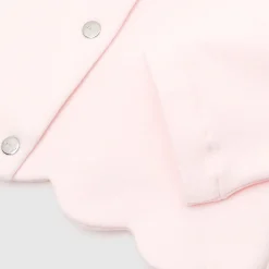 Cardigan bébé fille en molleton - rose poudre jacadi