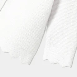 Cardigan bébé fille en point mousse - blanc jacadi