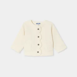 Cardigan bébé fille en polaire