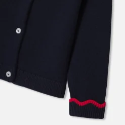 Cardigan bébé fille en tricot - marine jacadi