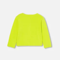 Cardigan bébé fille en tricot - pistache