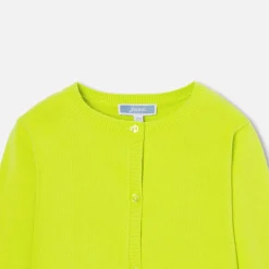 Cardigan bébé fille en tricot - pistache
