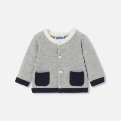 Cardigan bébé garçon - gris/multicolore