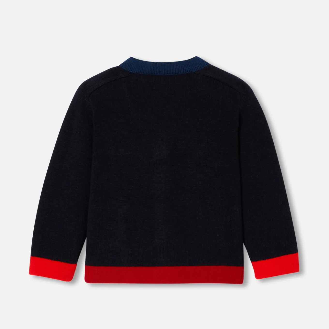 Cardigan bébé garçon - marine/rouge
