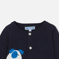 Cardigan bébé garçon en jersey - marine/multicolore