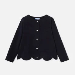 Cardigan en molleton enfant fille - marine jacadi