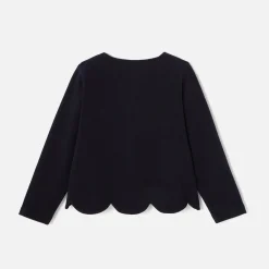 Cardigan en molleton enfant fille - marine jacadi