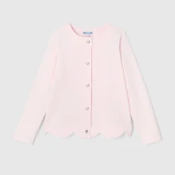 Cardigan en molleton enfant fille - rose poudre jacadi