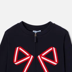 Cardigan en molleton enfant fille - marine jacadi