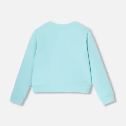 Cardigan en molleton enfant fille - vert d eau