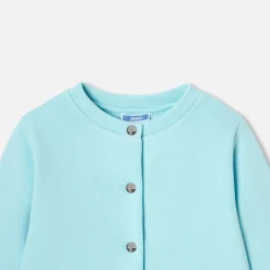 Cardigan en molleton enfant fille - vert d eau