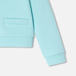 Cardigan en molleton enfant fille - vert d eau