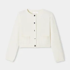 Cardigan enfant fille - blanc doux jacadi