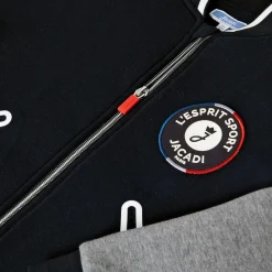 Cardigan esprit Teddy enfant garçon - marine/gris