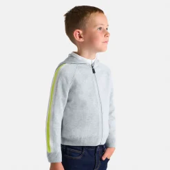 Cardigan zippé enfant garçon - gris chine clair jacadi