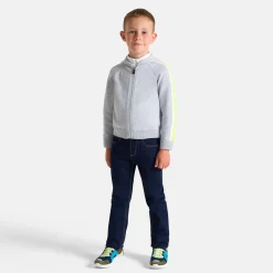 Cardigan zippé enfant garçon - gris chine clair jacadi
