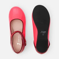 Charles IX enfant fille en cuir verni - rose