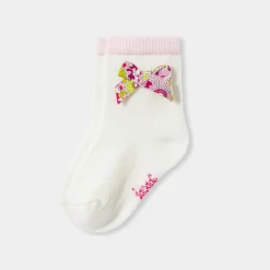 Chaussettes bébé fille - blanc doux/multicolore