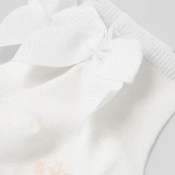Chaussettes bébé fille à nœud - blanc jacadi