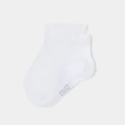 Chaussettes volantées bébé fille - blanc jacadi