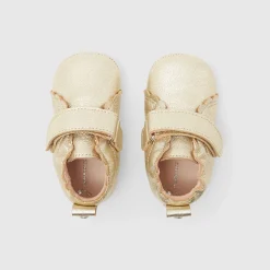 Chaussons bébé fille - or