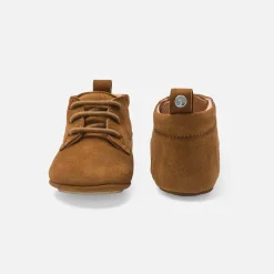 Chaussons bébé garçon en cuir - naturel