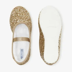 Chaussons fourrés enfant fille - or