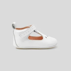 Chaussons souples salomés bébé fille - blanc jacadi