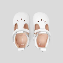 Chaussons souples salomés bébé fille - blanc jacadi