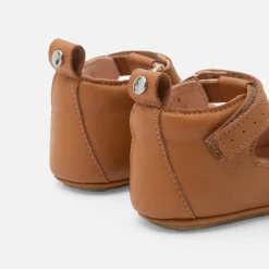 Chaussons souples salomés bébé - naturel