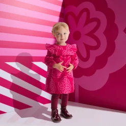 Chelsea boots bébé fille en cuir verni - bordeaux