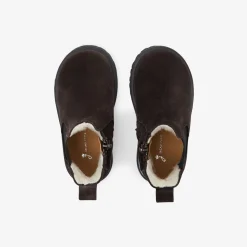 Chelsea boots fourrées bébé garçon - marron