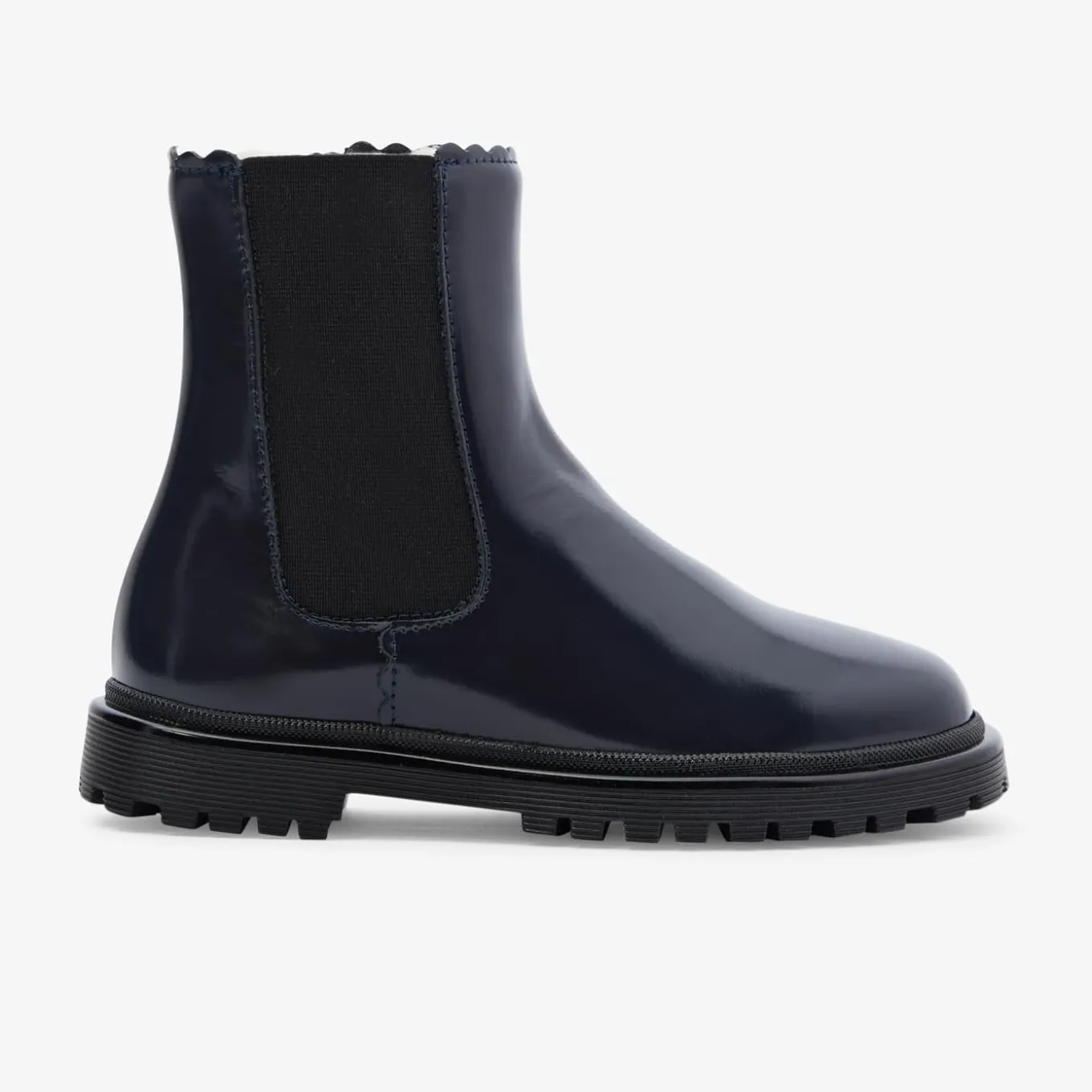 Chelsea boots fourrées enfant fille - marine jacadi
