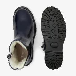 Chelsea boots fourrées enfant fille - marine jacadi
