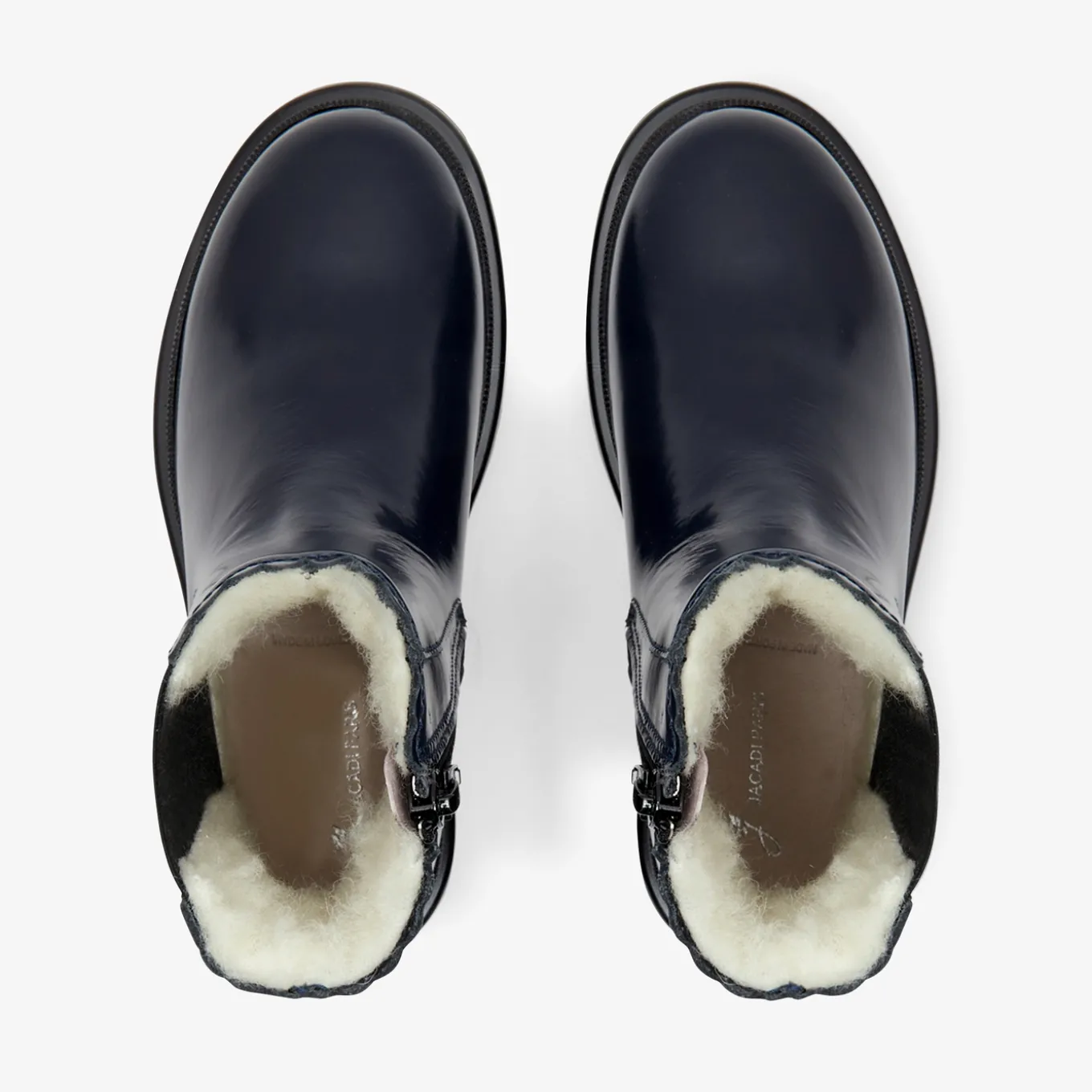 Chelsea boots fourrées enfant fille - marine jacadi