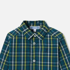 Chemise à carreaux bébé garçon - marine/multicolore